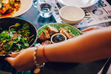 Food being served