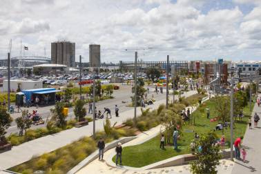 Daldy Street linear park. Image: Panuku