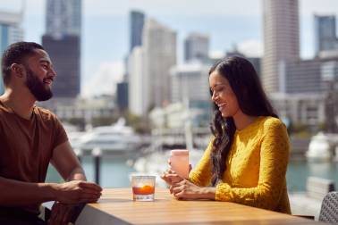 Christmas catch ups on the waterfront