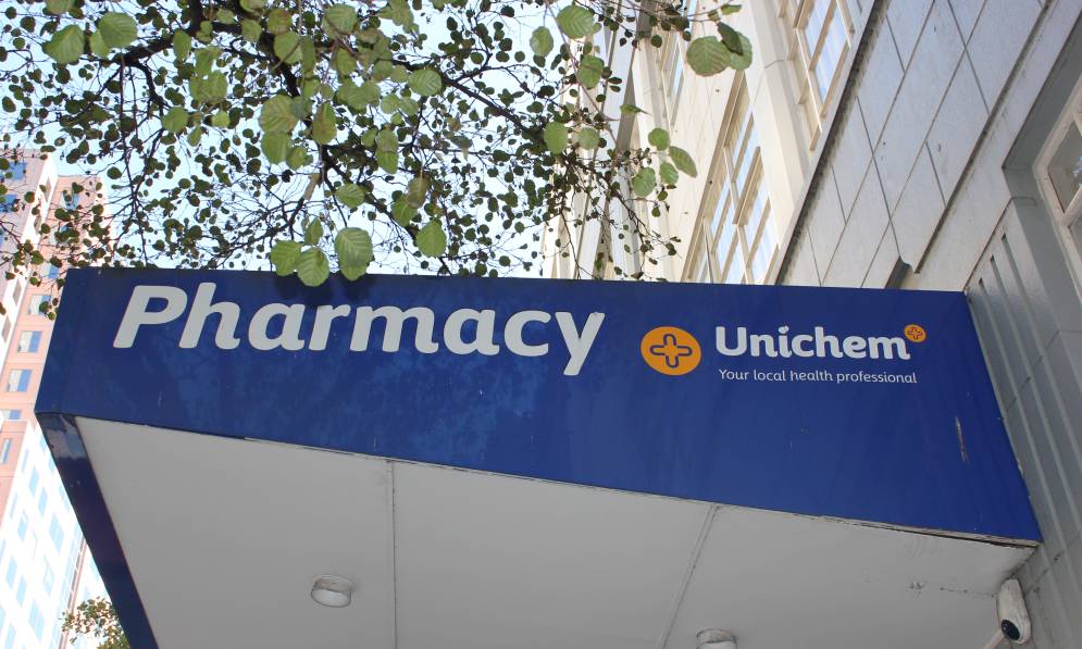 Unichem Pharmacy sign
