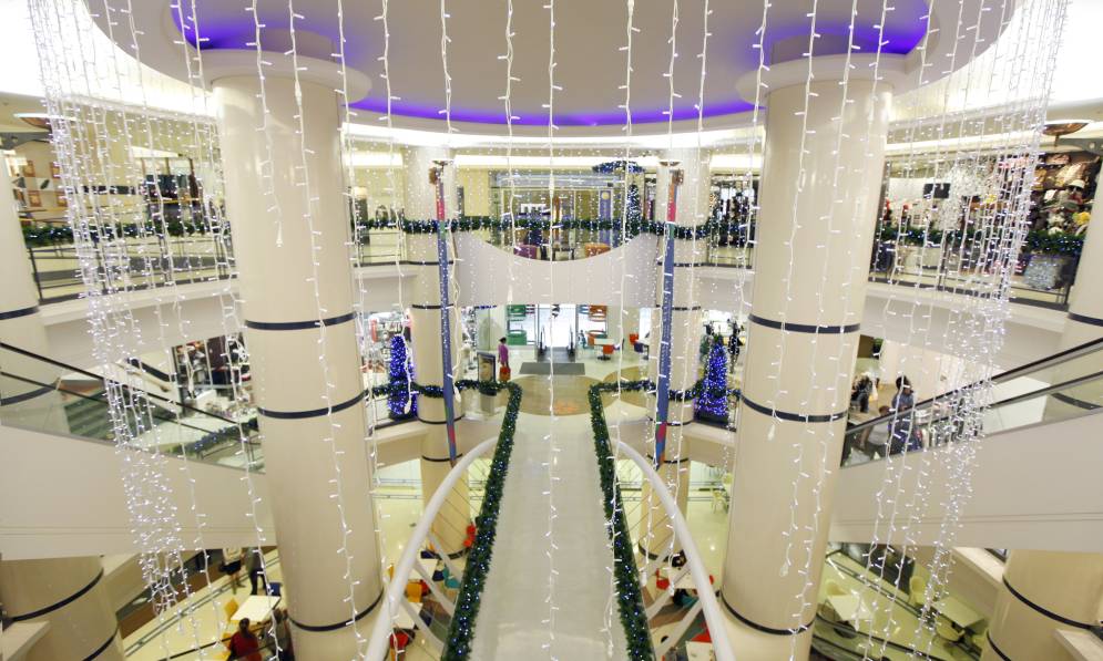 Interior of mall