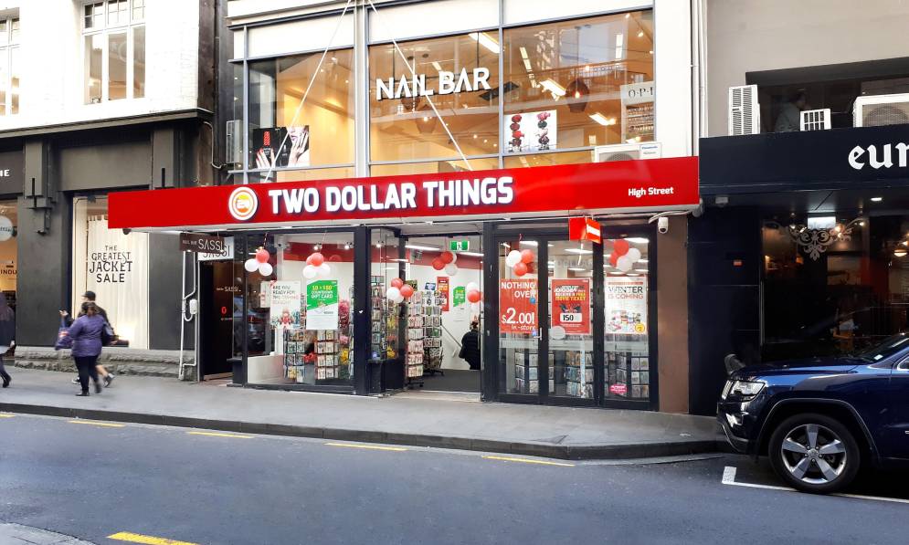 Two Dollar Things shopfront 