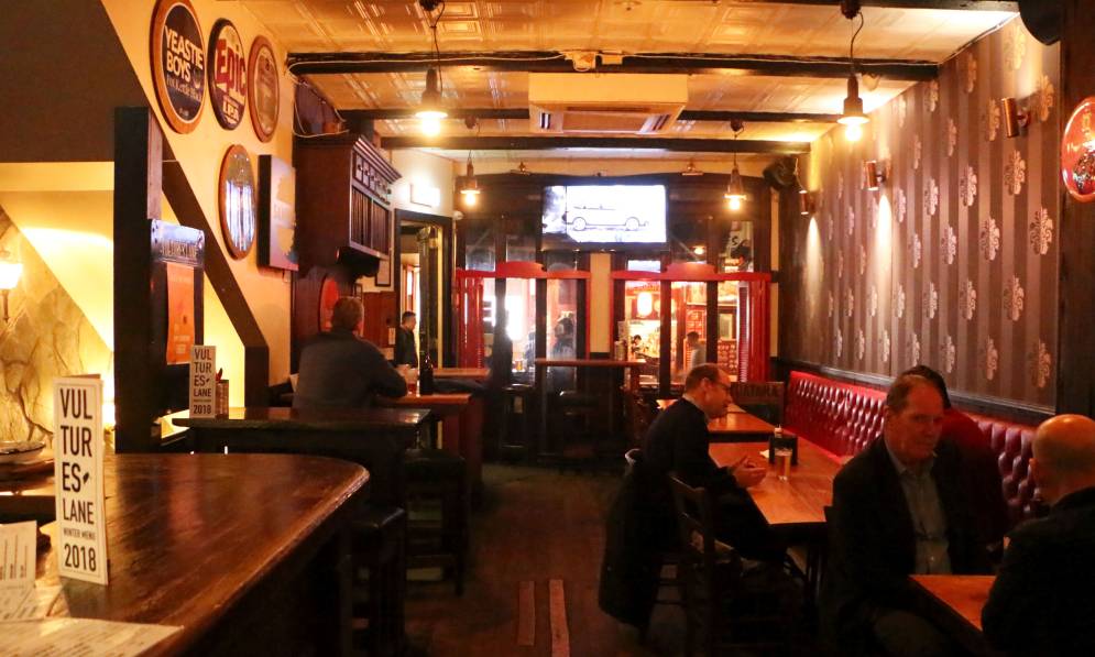 Interior of a bar
