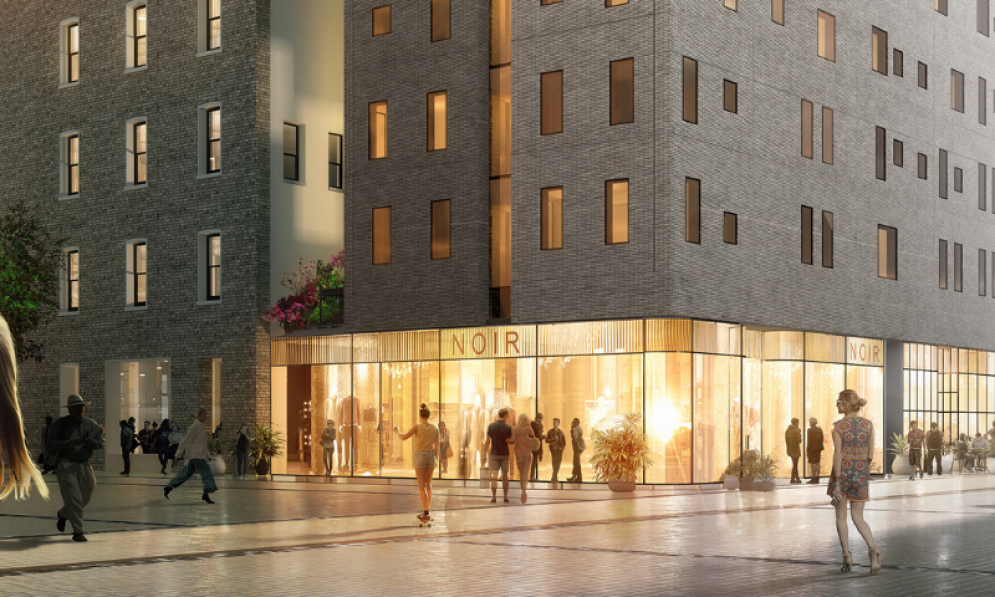 The Hotel Britomart - artist's impression of the view from Takutai Square