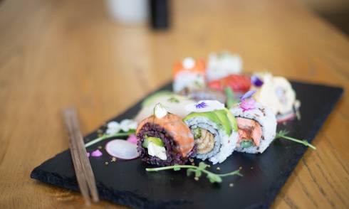 Assortment of sushi