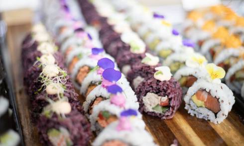 Assortment of sushi