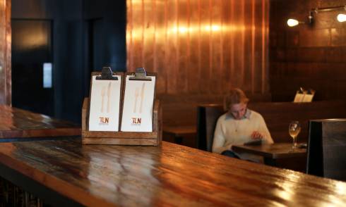 Interior of a bar