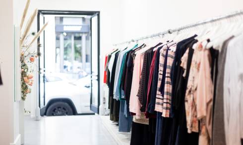 Rack of clothes