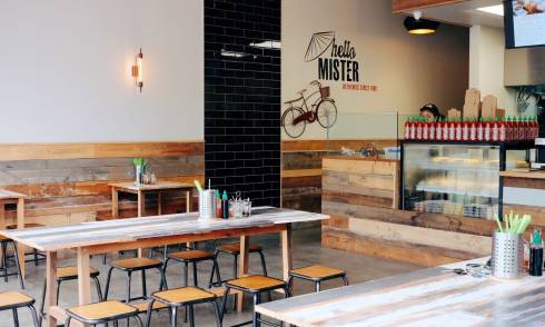 Interior of eatery