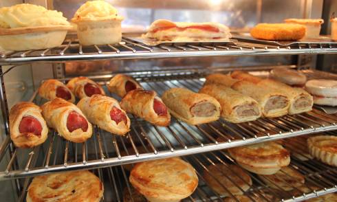 Hollywood Bakery pie cabinet