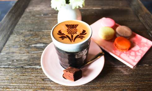 Coffee on a table