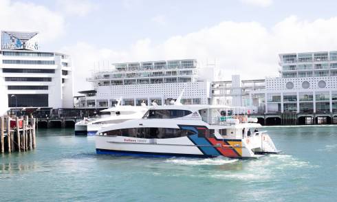 Ferry in Auckland harbour