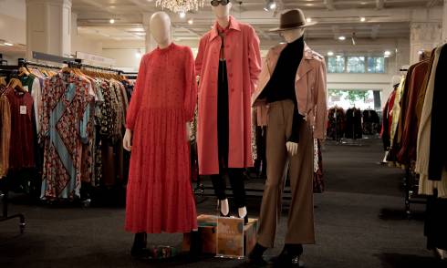 Womens garments on display