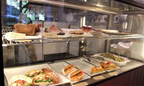 Assortment of cafe food