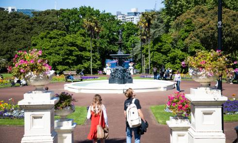 People in a park