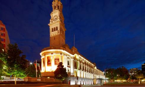 Exterior of town hall 