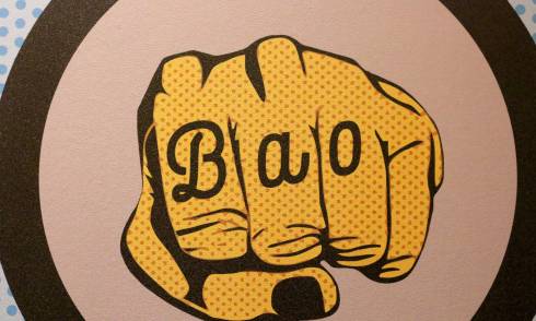 Drawn fits with Bao written on it