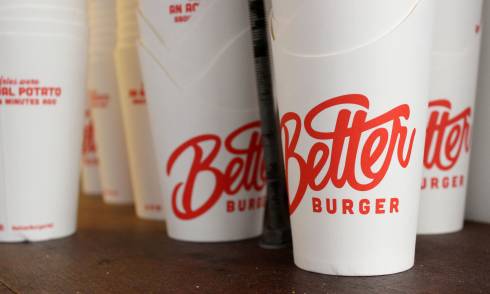 Stacked empty punnet's for fries