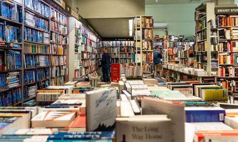 Interior of a bookstore