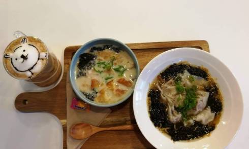 Bowls of food