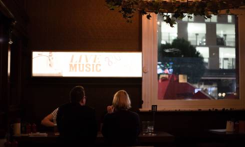 People sitting at the bar