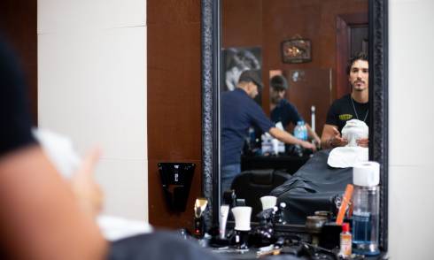 Hot towel shave