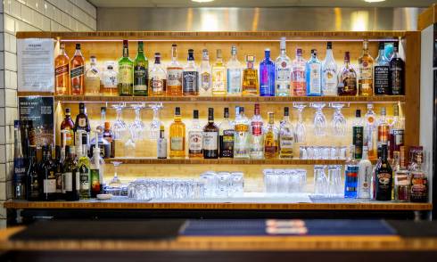 Assortment of liquor