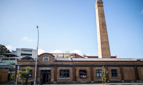 Brick building
