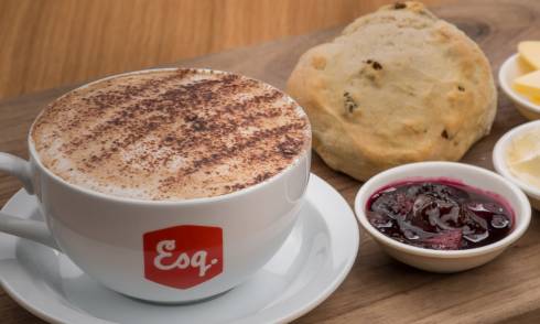 Coffee and scone