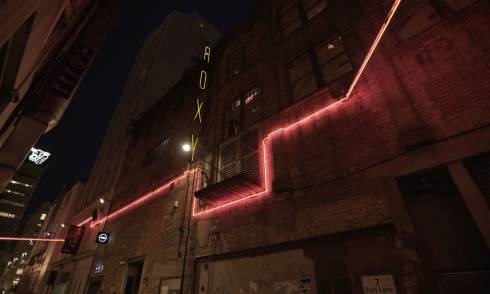 Neon street art