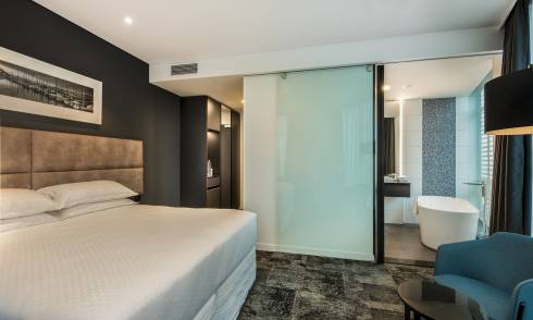 Interior of hotel room