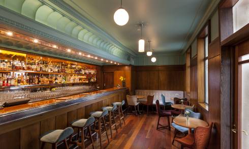 Interior of a bar