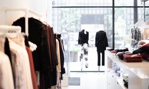 Womens garments on display