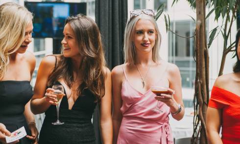 Ladies drinking