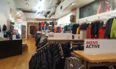 Macpac mens wear display