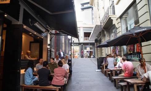 Alleyway seating
