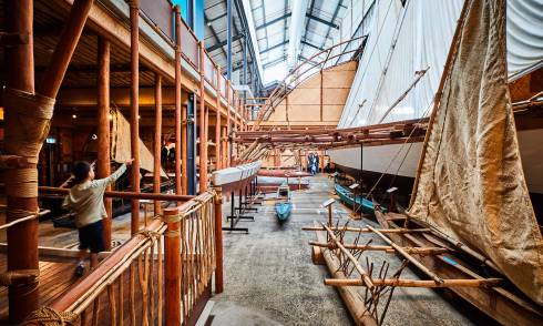 Interior of a museum