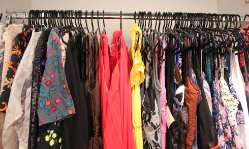 Clothing on hangers