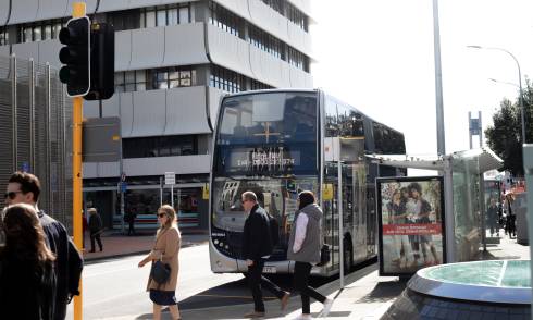 Bus on the road