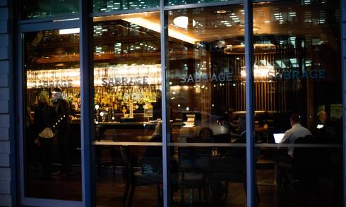 Interior of eatery