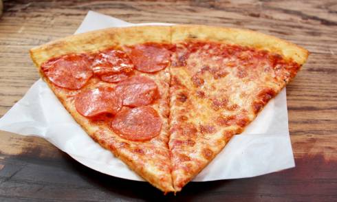 Pizza on a plate
