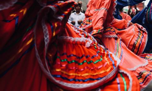 Mexican salsa dancing