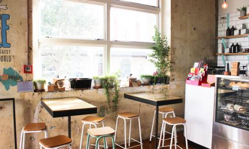Interior of eatery