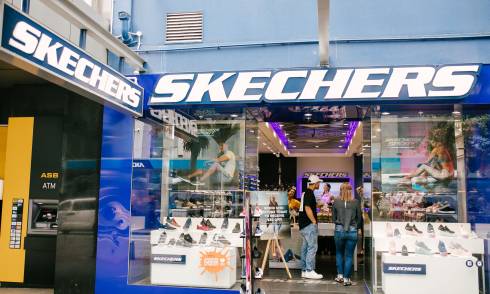 Outside view of the skechers store