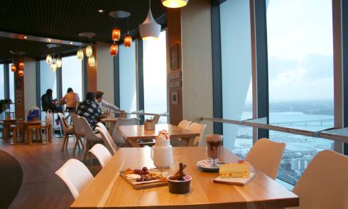 Interior of eatery