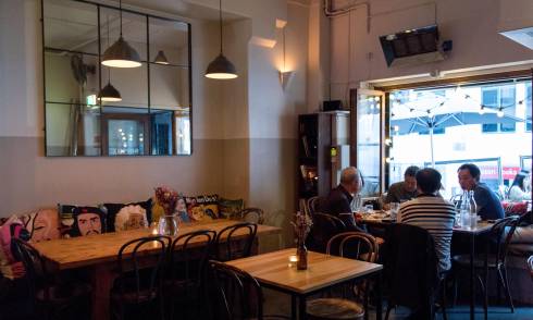 Interior of eatery