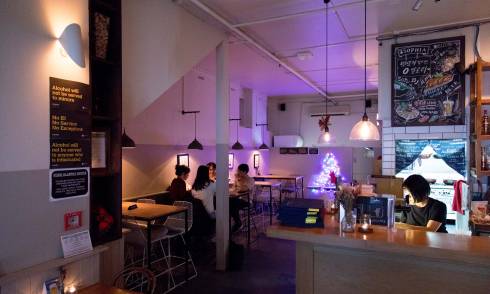 Interior of eatery