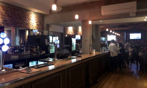 Interior of a bar