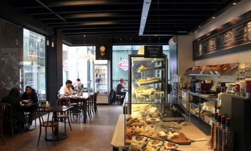 Interior of eatery