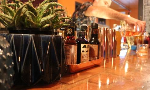 Interior of a bar